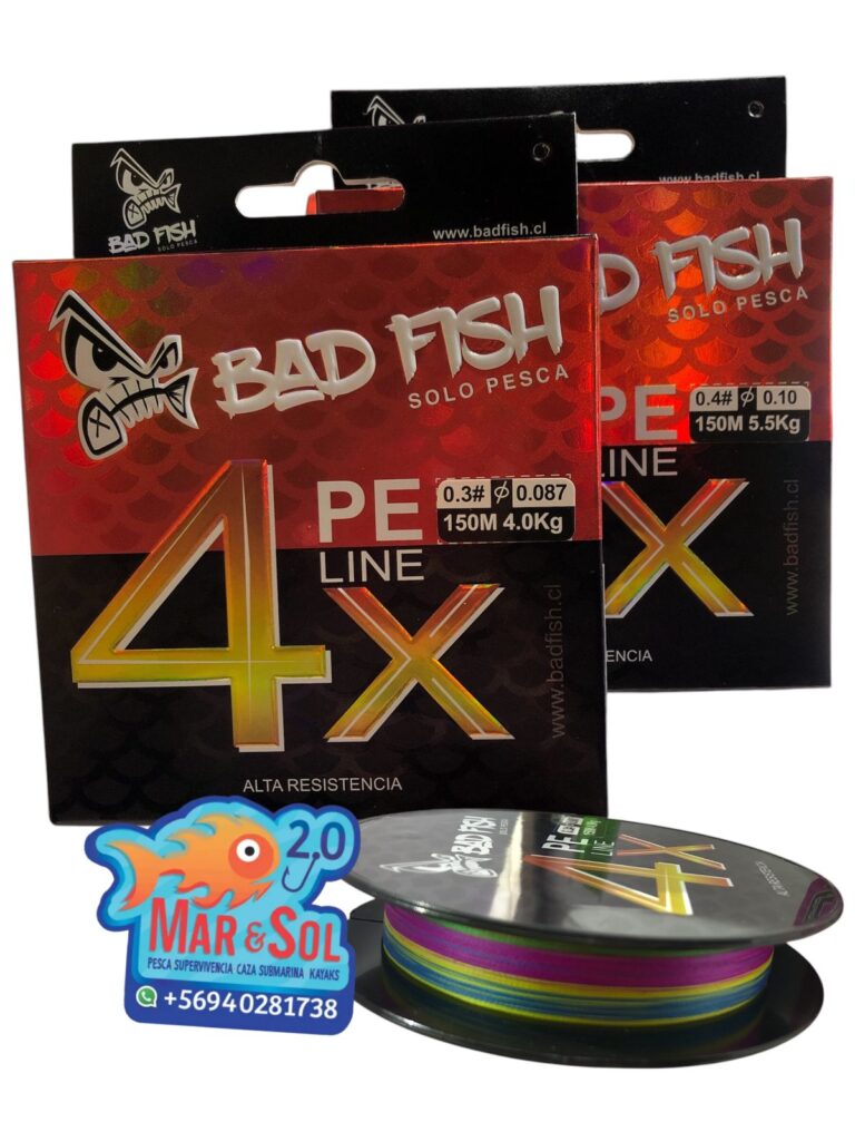 Linea Multifilamento Bad Fish PE 4X