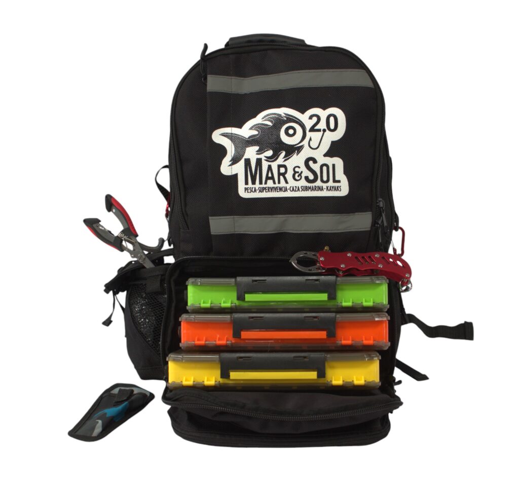 Mochila de Pesca, Para Cajas de Señuelos