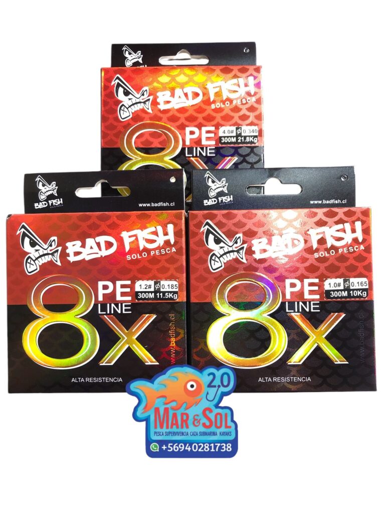 Linea Multifilamento Bad Fish PE 8X